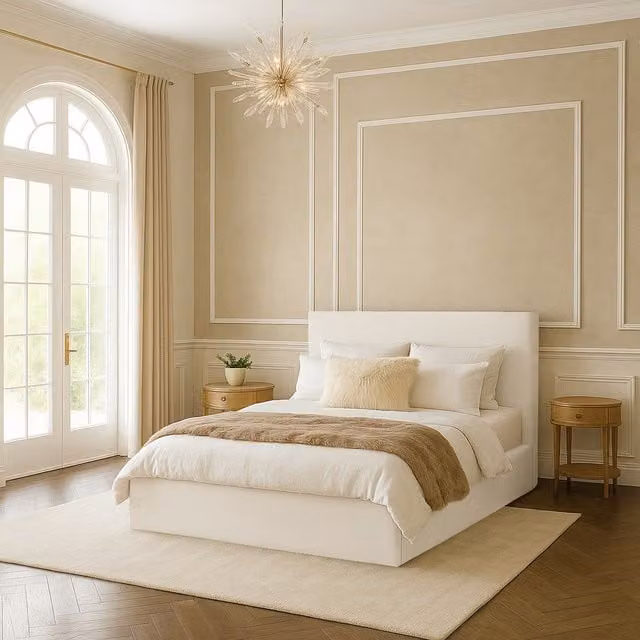 Desire Deco Modern Plain Upholstered Bed Frame in Yellow and White, W/D/H: 90 x 190 cm