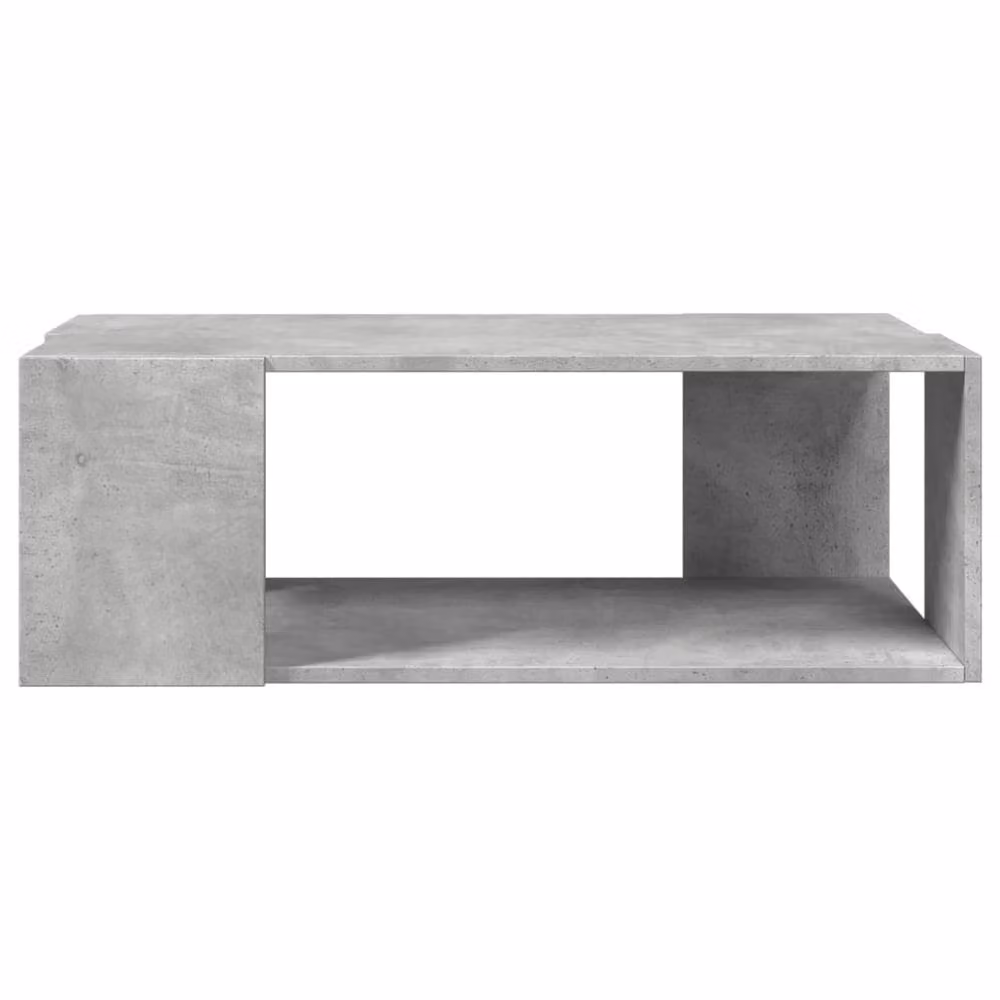 Berkfield Home Modern Rectangular Coffee Table in Concrete Grey, W/D/H: 89.5 x 48 x 30 cm – 3