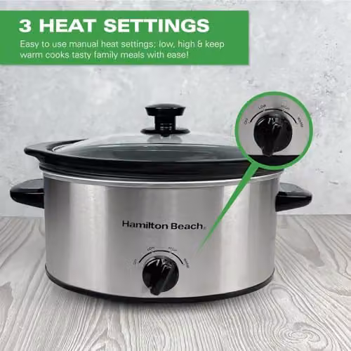 Hamilton Beach Comfort Cook 3.5L Slow Cooker in Silver, HBSC040S – 5
