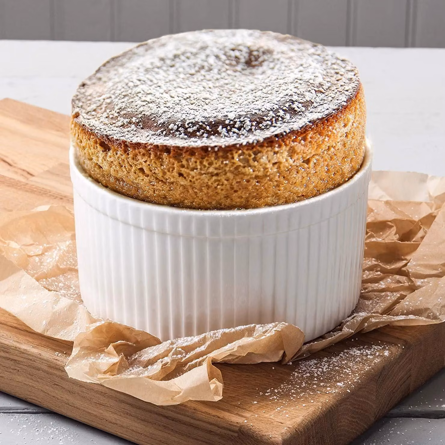WM Bartleet & Sons 1750 T178 Traditional Porcelain Professional Soufflé Dish, 1.6 l, White – 2