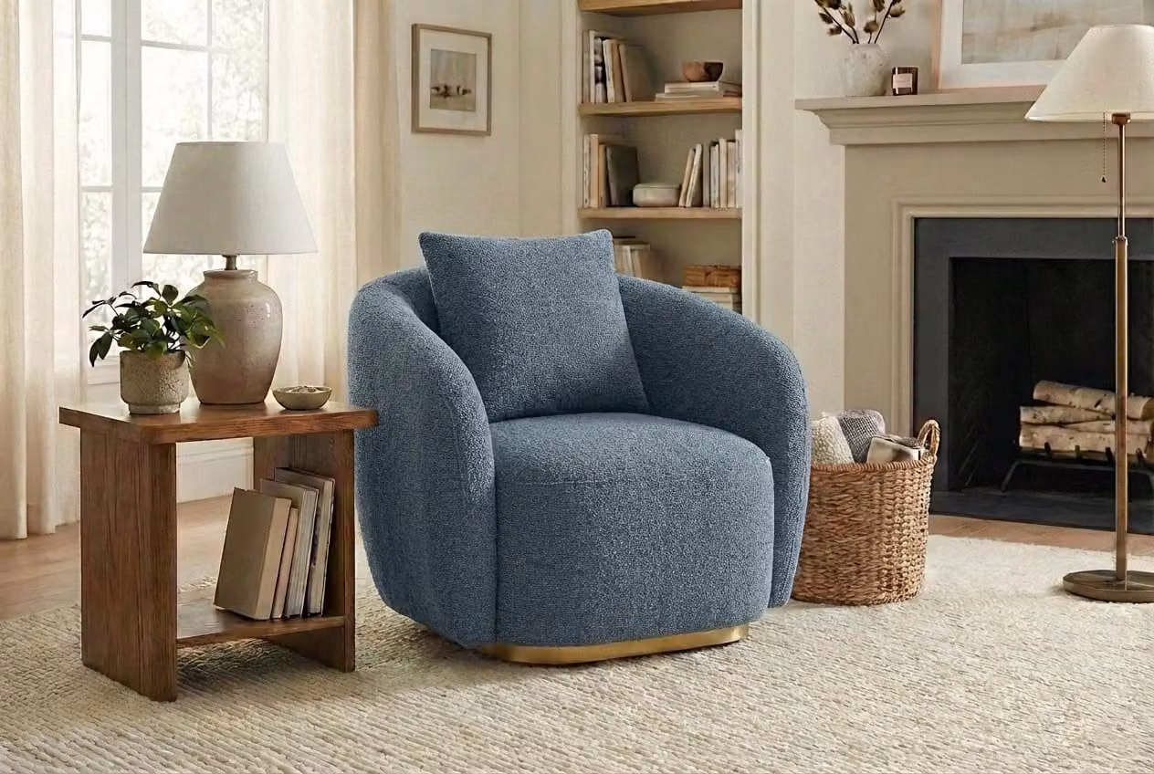 Araco Atelier Cleo Spindle Armchair in Fabric