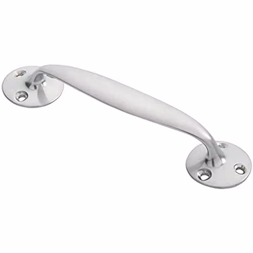 Loops Victorian Bow Shaped Pull Handle in Satin Chrome