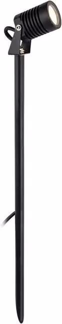 Netlighting Veron Outdoor Integrated LED Long Spike Ground Light, Black, IP65