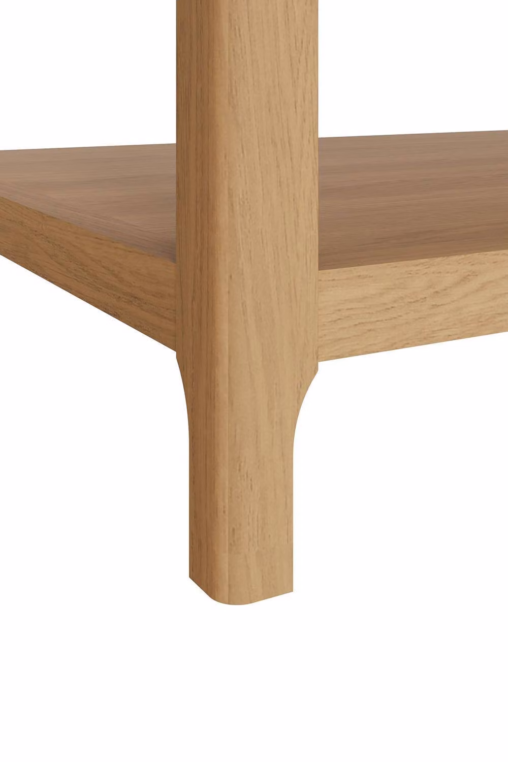 FWStyle Large Modern Rectangular Oak Storage Coffee Table in Brown – 3