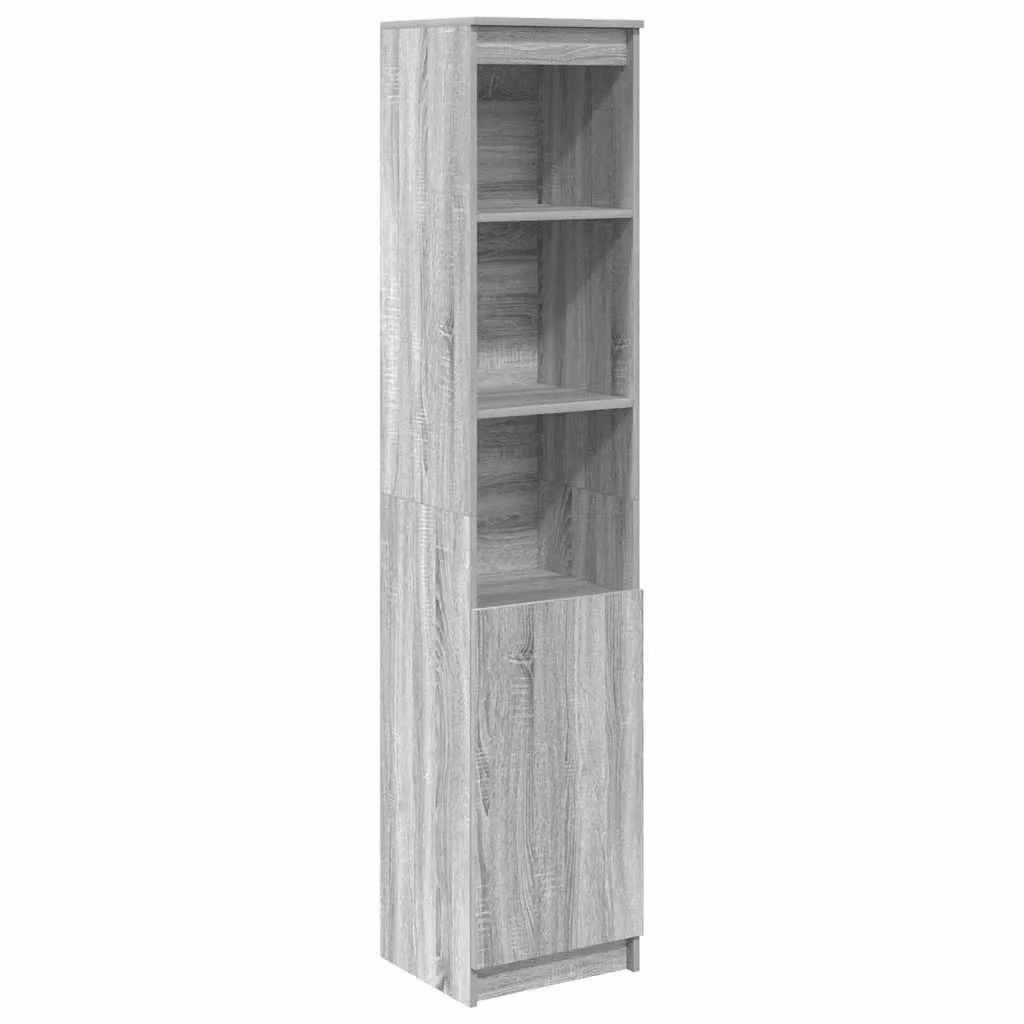 Berkfield Home Grey Sonoma Highboard in MDF, W/D/H: 37.5 x 35 x 180 cm – 2