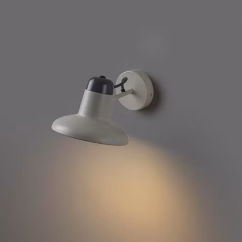 Netlighting Snap Modern White Metal Wall Light with E27 Bulb Holder – 2