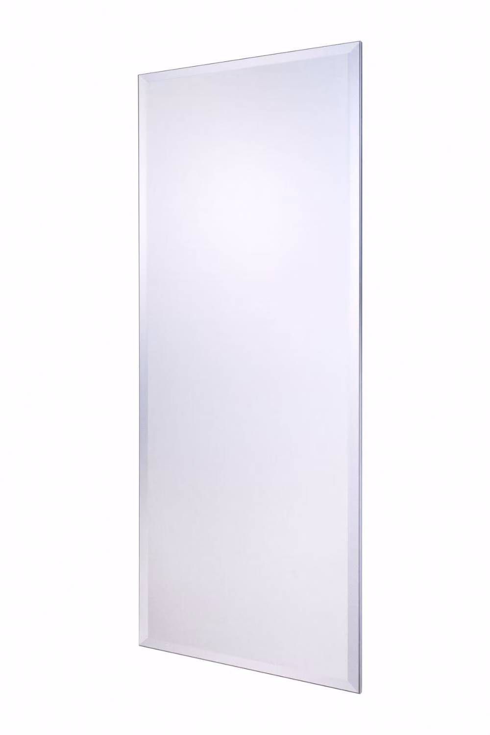 Yearn Mirrors Minimalist Full Length Bevelled Rectangular Mirror in Metallic Silver, H 152 cm x W 61 cm – 2