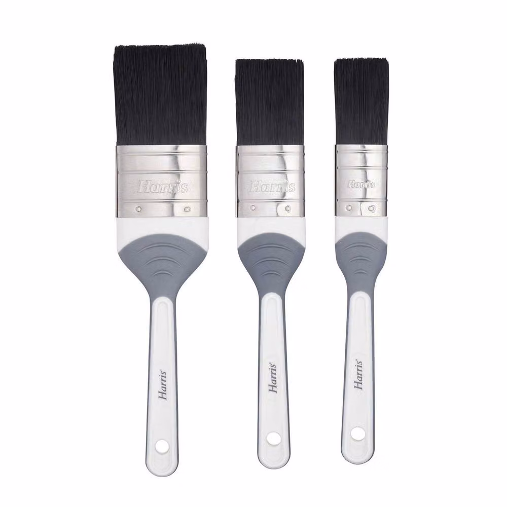 Harris Seriously Good Gloss Woodwork Paint Brush, White, Pack of 3 – 2