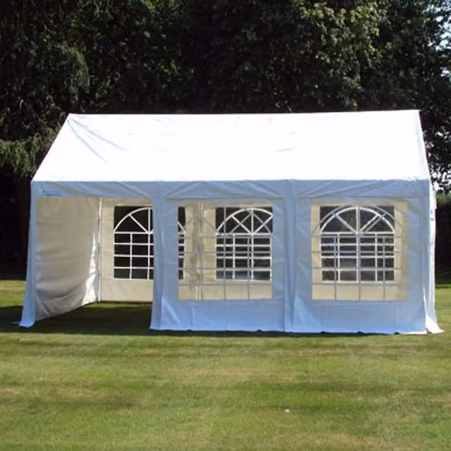 Crocodile Trading Extreme Heavy PVC Commercial Marquee in White, 3 x 6m