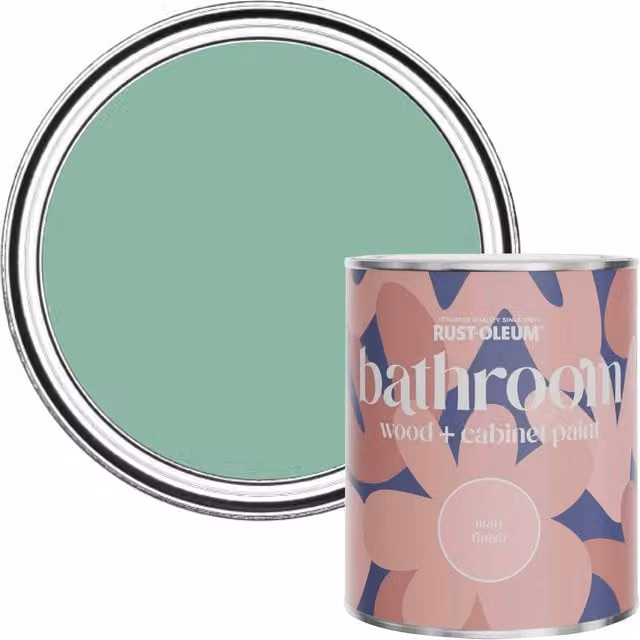 Rust-Oleum Wanderlust Green Moisture Resistant Bathroom Wood and Cabinet Paint in Matt Finish, 0.75 l