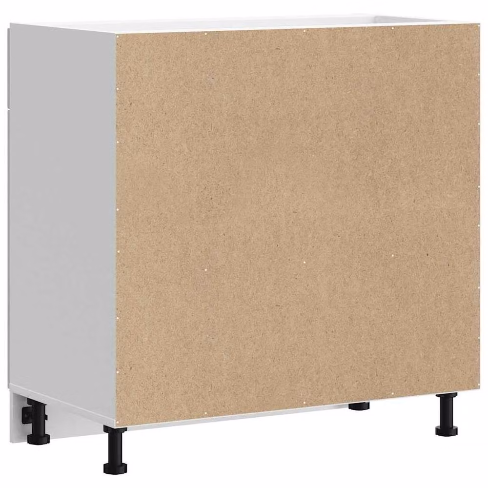Berkfield Home Porto High Gloss White Kitchen Base Cabinet W/D/H: 80.0 x 46.0 x 81.5 cm – 2