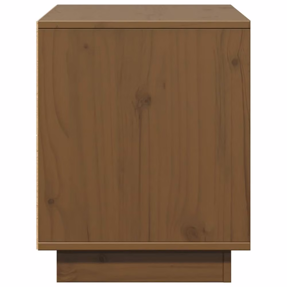 Berkfield Home Honey Brown Solid Wood Pine TV Cabinet W: 74 cm, D: 35 cm, H: 44 cm – 5