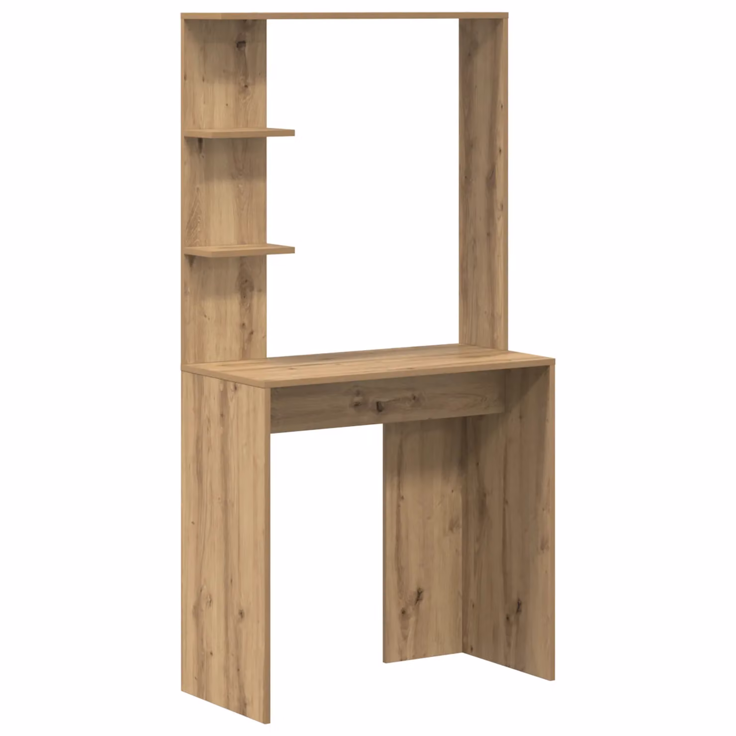 Berkfield Home Artisan Oak Writing Desk in Brown Engineered Wood – 2