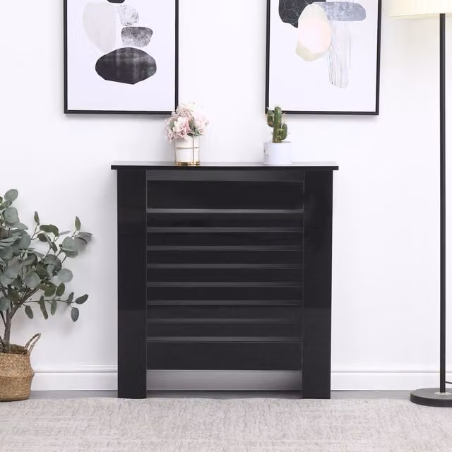 HMD High Gloss Black Radiator Cover in Black