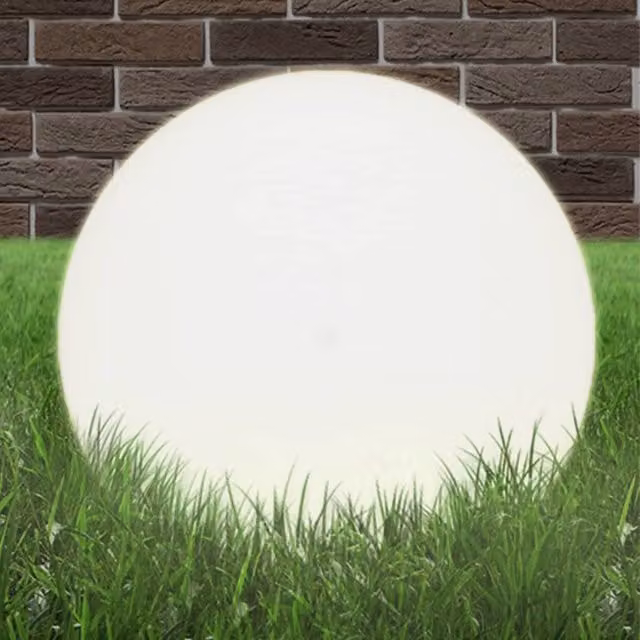 Berkfield Home LED Spherical Bowl Lamp in White, Diameter: 50 cm