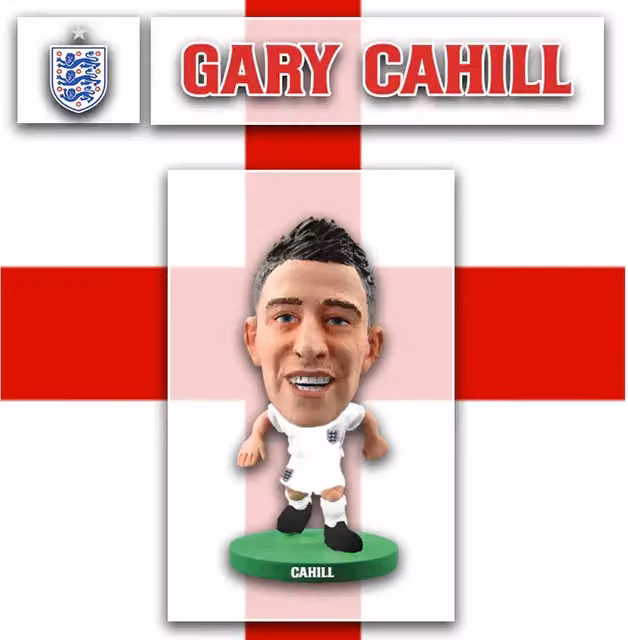 SoccerStarz Gary Cahill England 2014 Mini Figure, White, Height: 5 cm