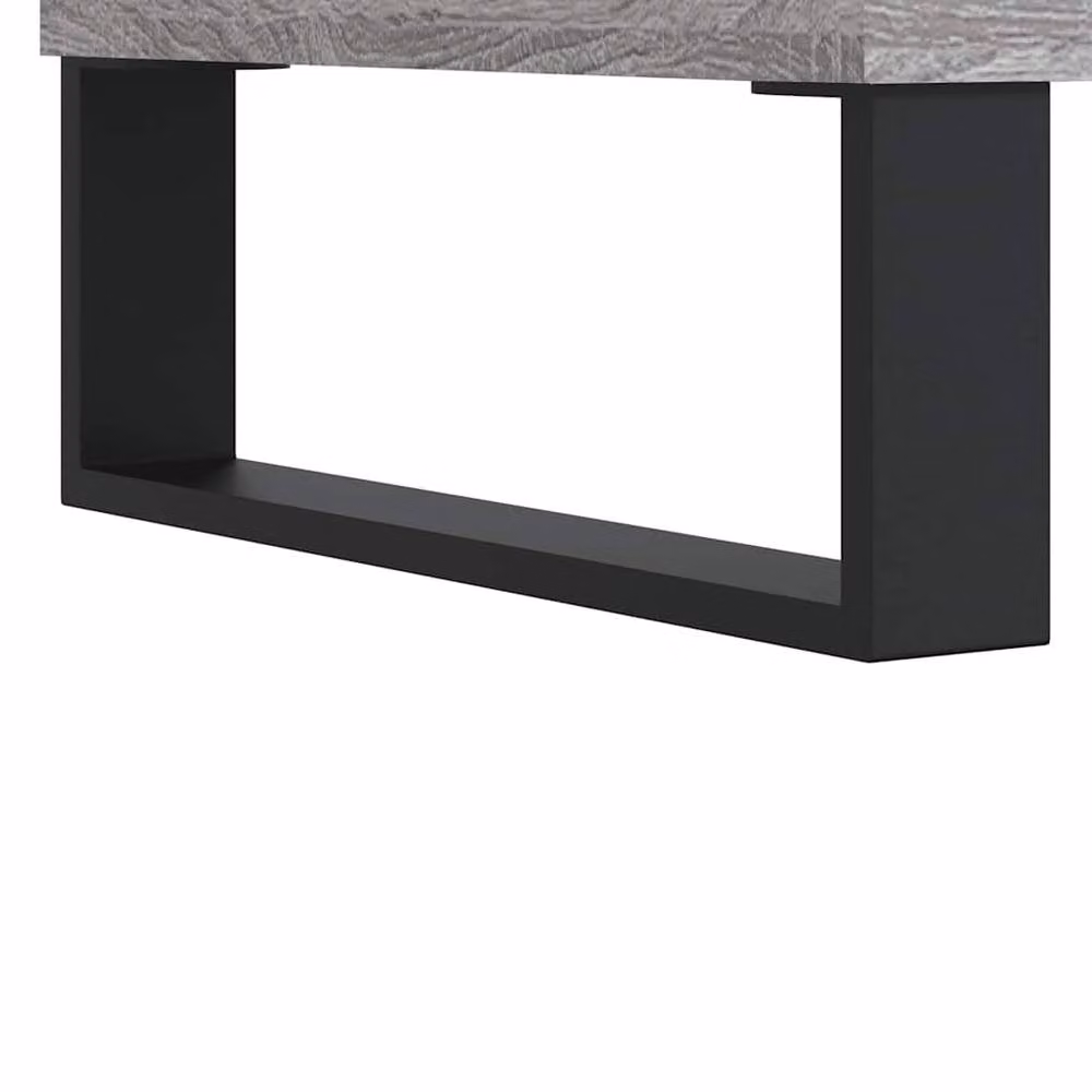 Berkfield Home Grey Bathroom Cabinet with Hinged Doors, W/D/H: 58 x 33 x 60 cm – 4