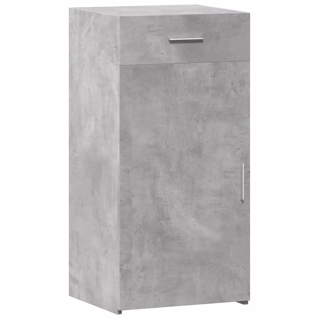 Berkfield Home Sideboard in Concrete Grey, W: 45 cm, D: 42.5 cm, H: 93 cm – 2