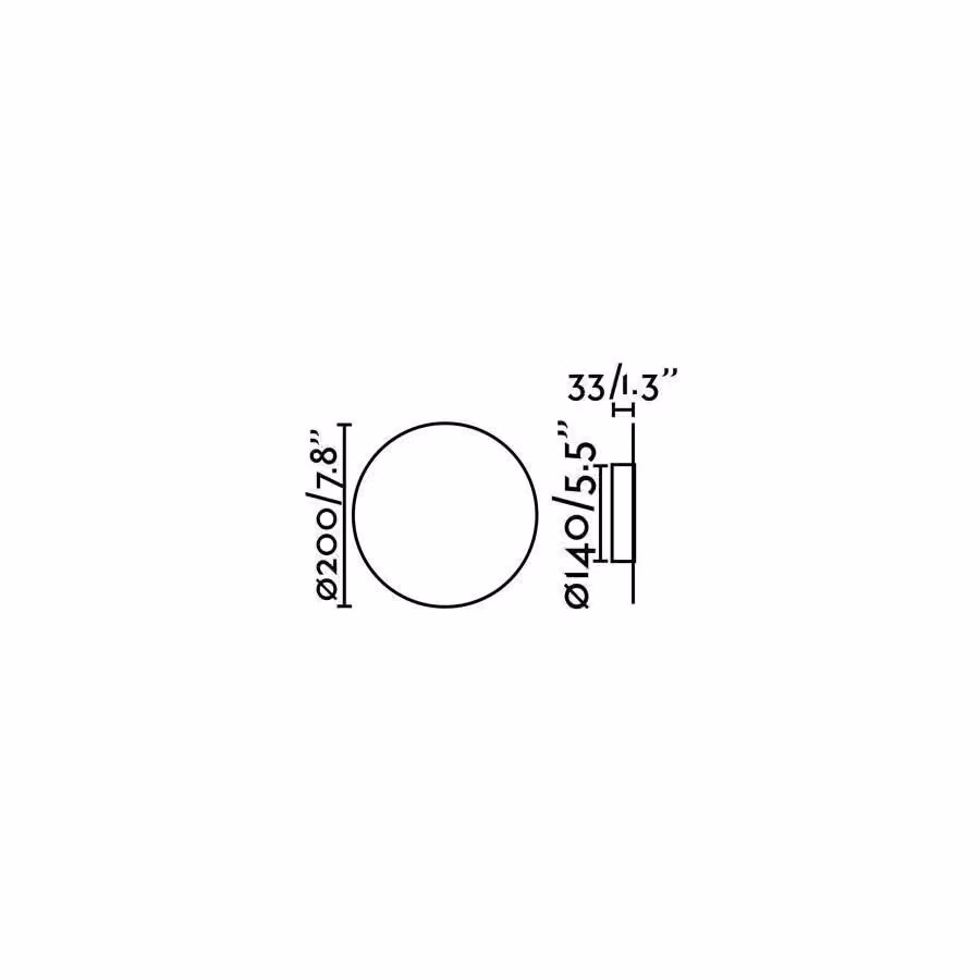 Netlighting Luna LED Wall Lamp in White Plaster with 5W Warm White Light – 3