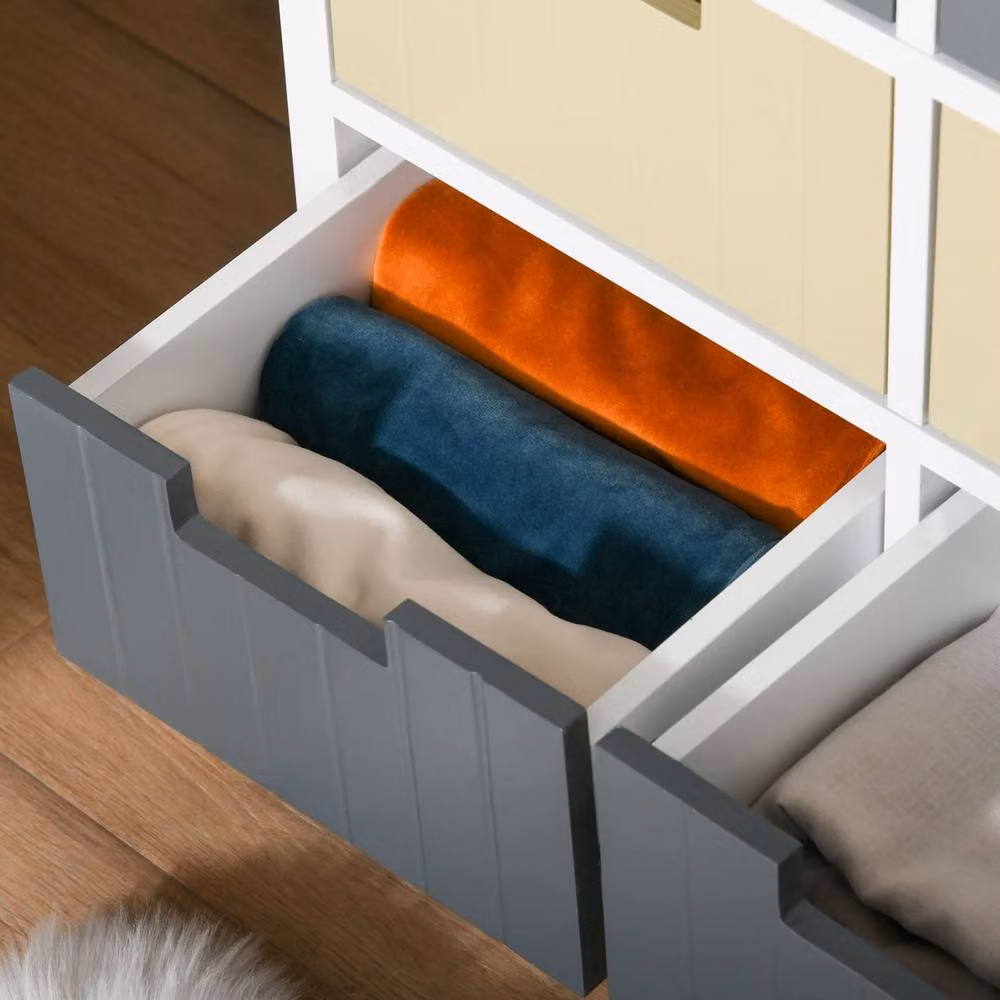 Wyld Haus Nemo Multicolour 6 Drawer MDF Storage Cabinet, W/D/H: 62.0 x 58.0 x 28.0 cm – 7
