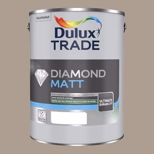 Dulux Trade Diamond Matt Interior Paint in Iced Frappe, 5l