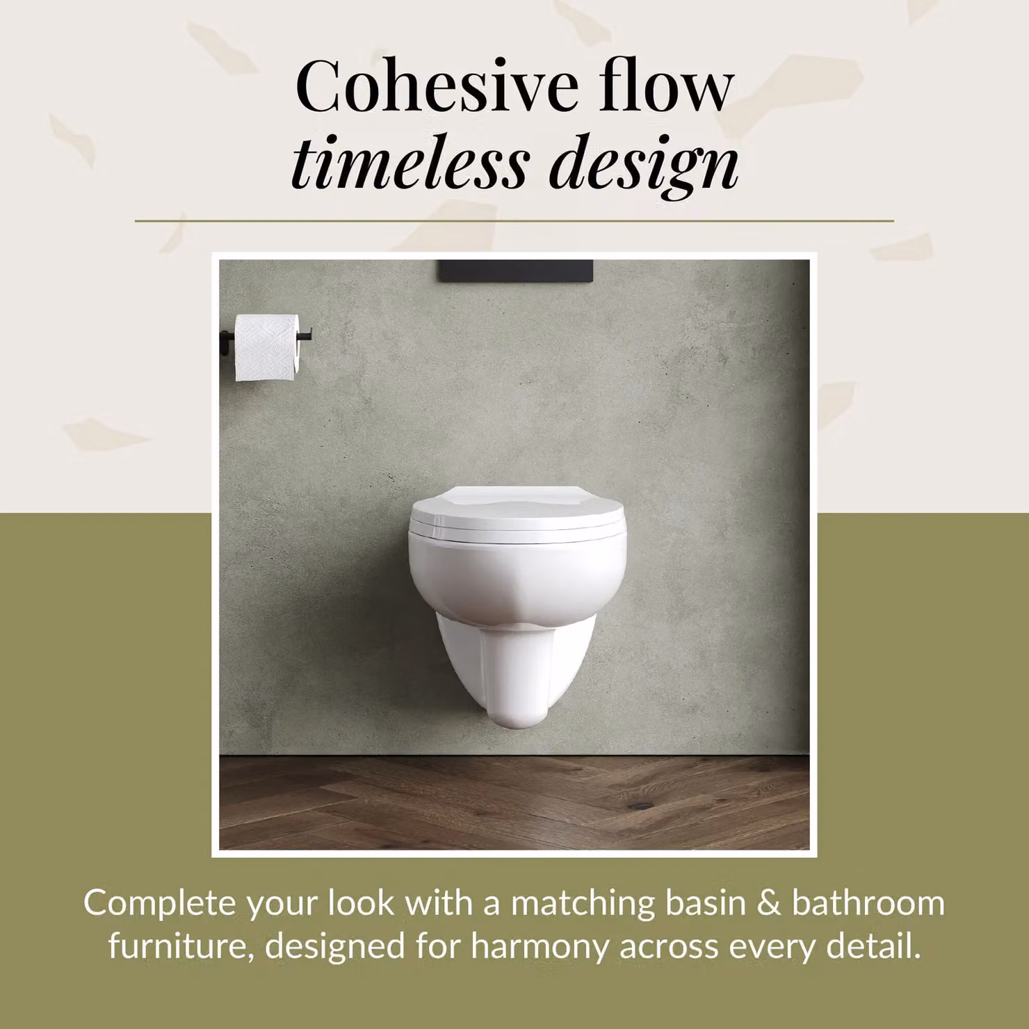 Balterley Adley Modern Wall Hung Ceramic Toilet Pan, White, W: 39.0 cm, D: 35.5 cm – 4