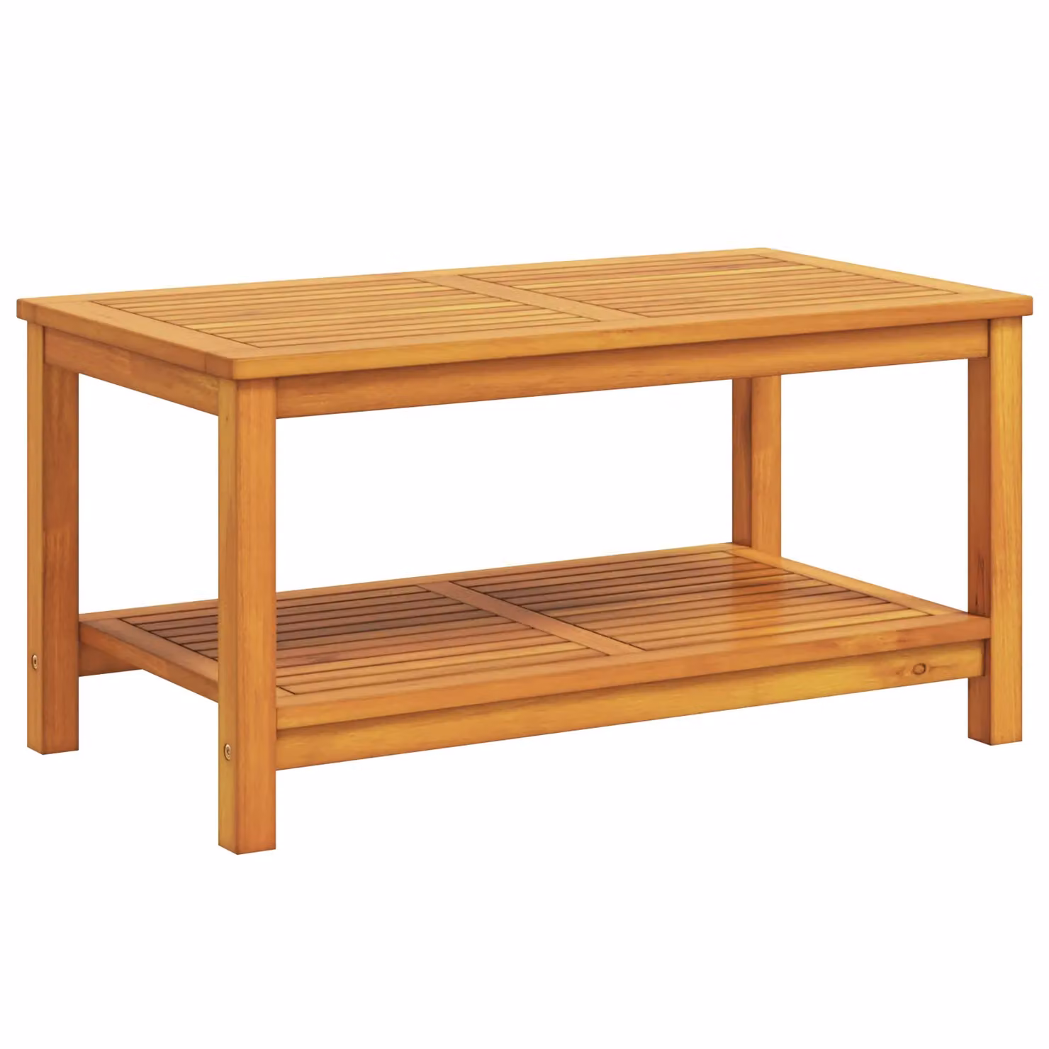 Berkfield Home Modern Rectangular Coffee Table in Brown Solid Acacia Wood, W/D/H: 110 x 55 x 45 cm – 2