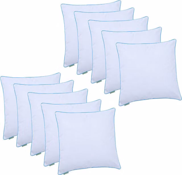 Gardenista Turquoise Blue Square Outdoor Decorative Garden Scatter Cushion, W/D/H: 45 x 45 x 45 cm