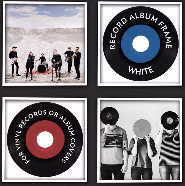 Find Me A Gift White Single Record Wall Frame – 1