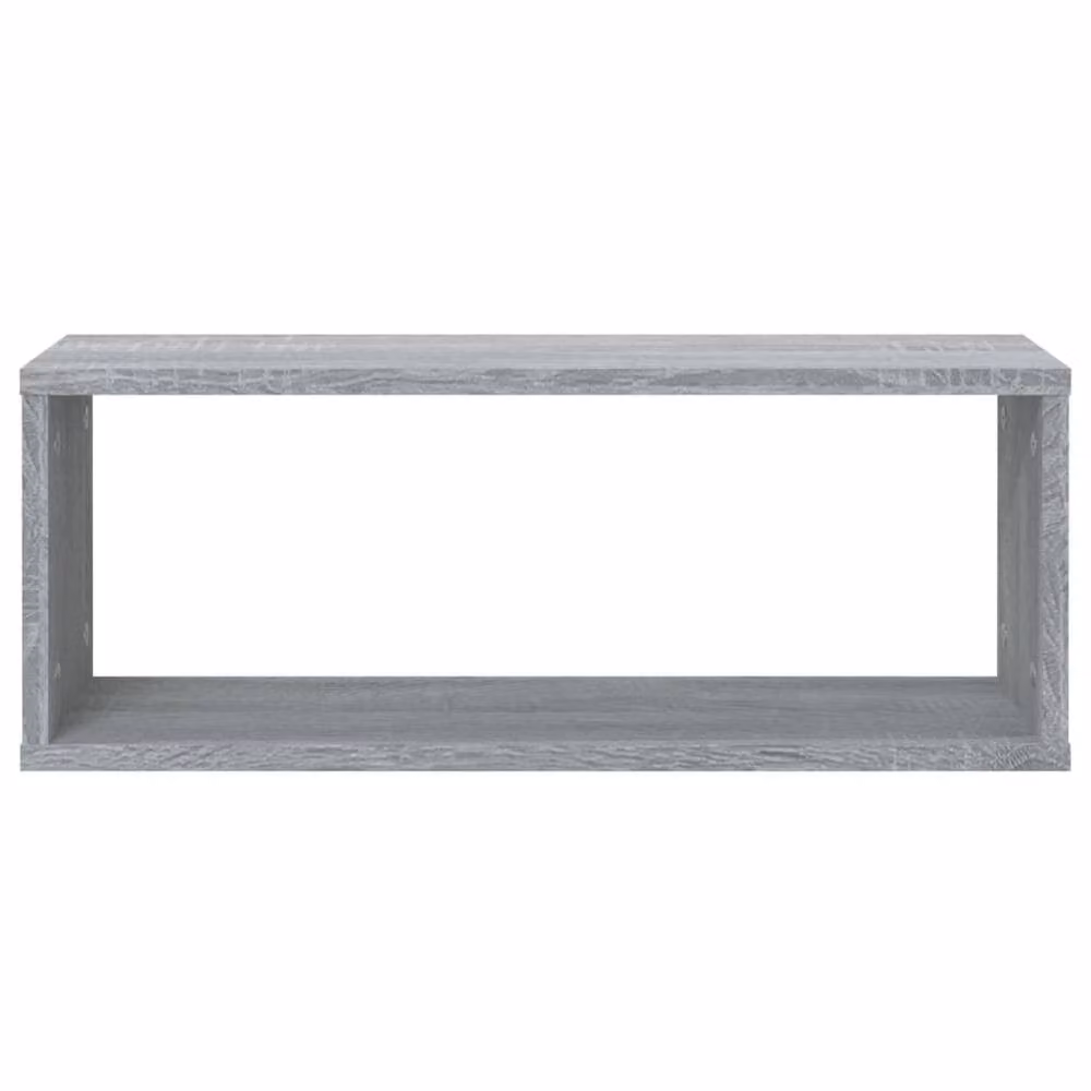 Berkfield Home Wall Mounted Cube Shelves, 6 Piece Set in Grey Sonoma, W: 60 cm, D: 23 cm, H: 15 cm – 3