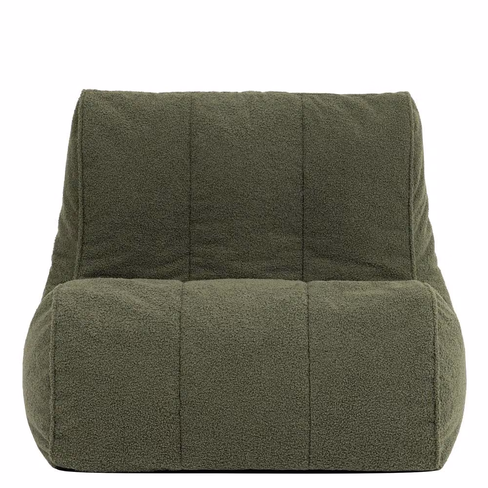 ICON Swoop Boucle Accent Chair Bean Bag in Green – 2