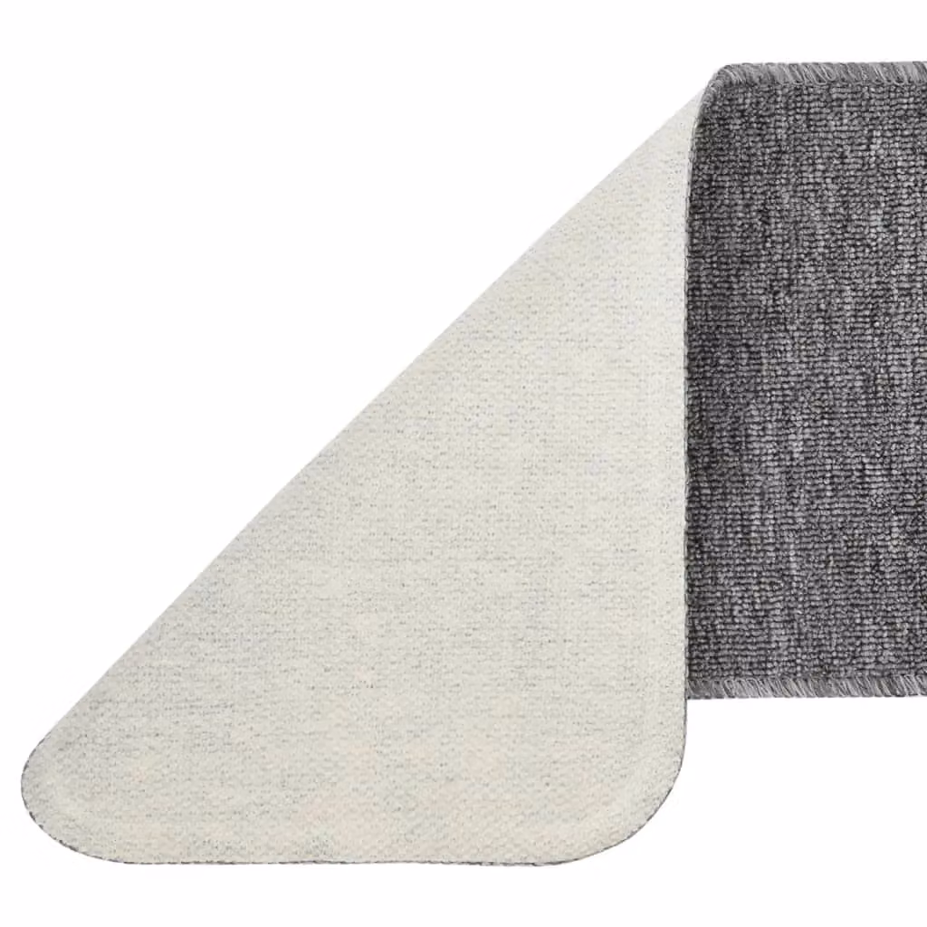 Berkfield Home Anti Slip Rectangular Stair Mats, Grey, 15 Pack, W: 60 cm, D: 25 cm – 4