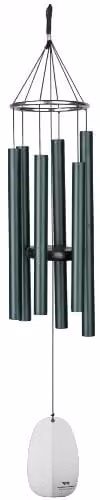 Woodstock Chimes Bells of Paradise Windchime in Rainforest Green