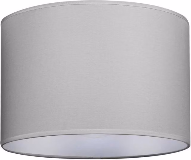PAWNORA Grey 8 inch Fabric Cylinder Table Lamp Shade with Reducer Ring – 1