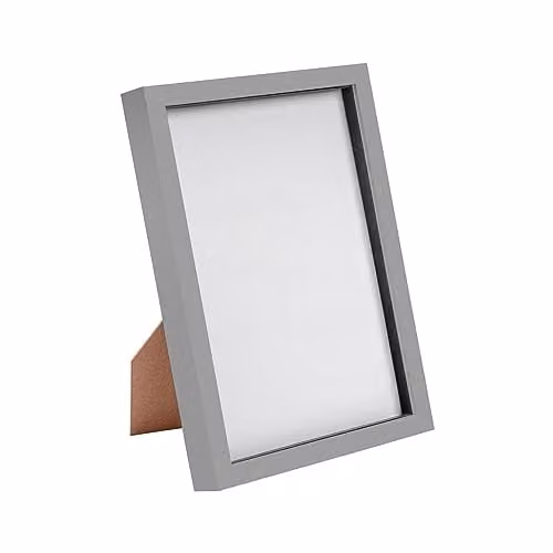 Nicola Spring Modern 3D Shadow Box Photo Frame, Grey, W/D/H: 32.0 x 23.3 x 3.5 cm – 1