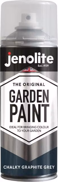 Jenolite Matt Grey Weatherproof Wood Multi-Surface Paint Spray, 0.4 l