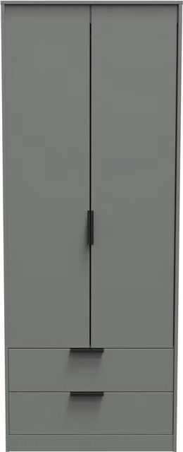 Ready Assembled 2 U Fuji 2 Door 2 Drawer Wardrobe in Pale Green – 1