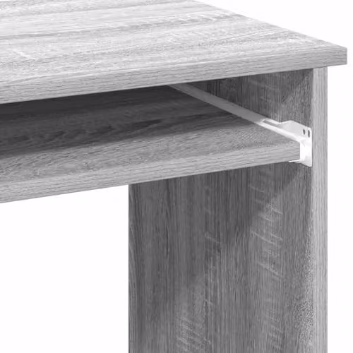 vidaXL Desk with Shelves in Grey Sonoma, W/D/H: 84 x 40 x 78 cm – 7