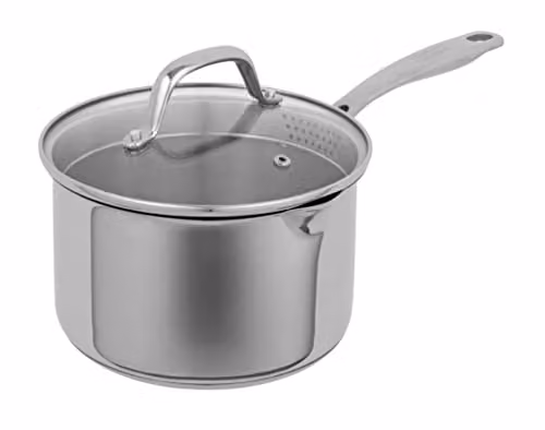 Kuhn Rikon Silver 18/10 Stainless Steel Uncoated Saucepan, 1.9 l, 16 cm – 1