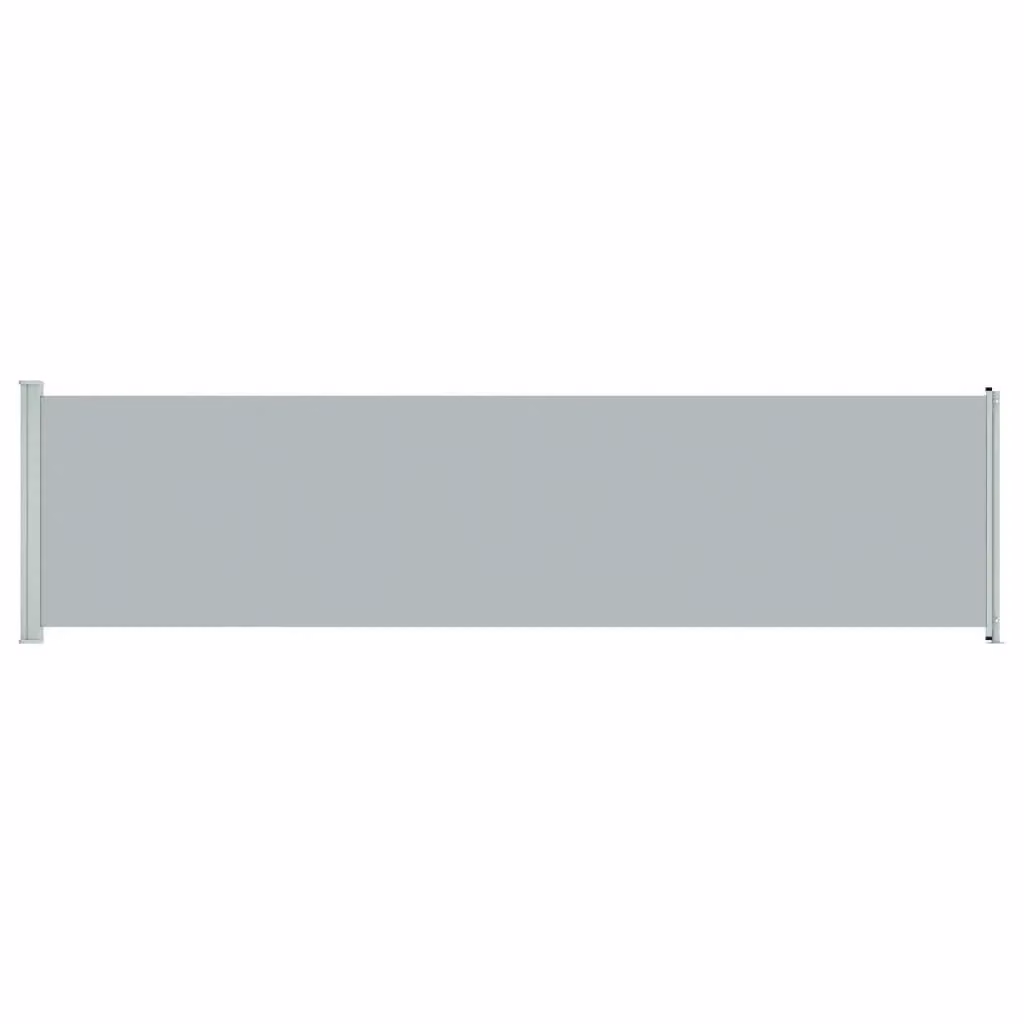 Berkfield Home Patio Retractable Side Awning in Grey, W/H: 160 x 600 cm – 2