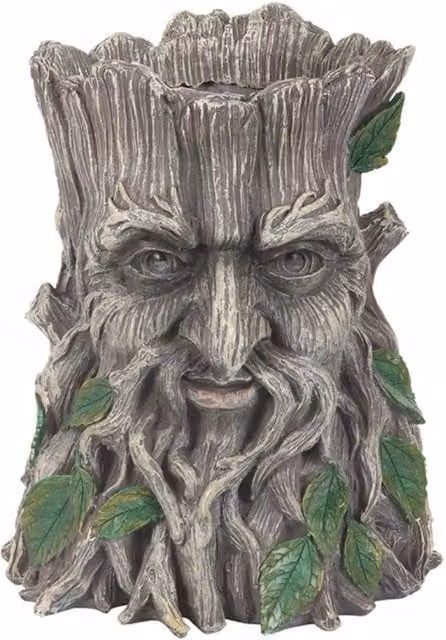 KDMK Green Man Ornamental Resin Garden Planter, Green