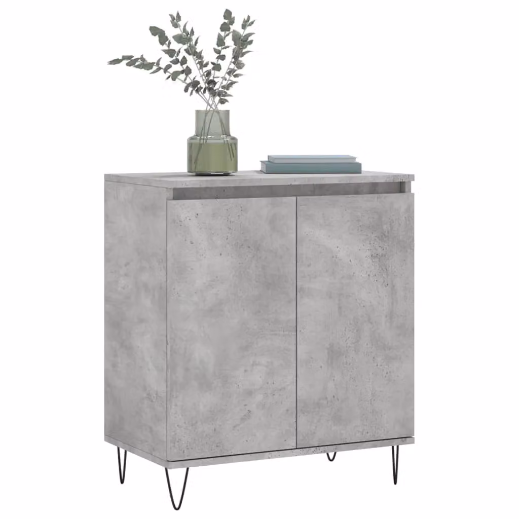 Berkfield Home Industrial Sideboard in Concrete Grey, W/D/H: 60 x 35 x 70 cm – 2