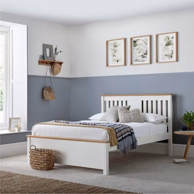 Rest Relax Woodbridge White Solid Pine Childrens Bed Frame with Drawers