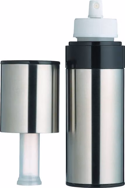 MasterClass Stainless Steel Round Pump Action Fine Mist Sprayer in Silver