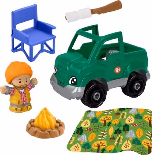Fisher-Price Little People Time To Camp 6 Piece Set, Multicolour