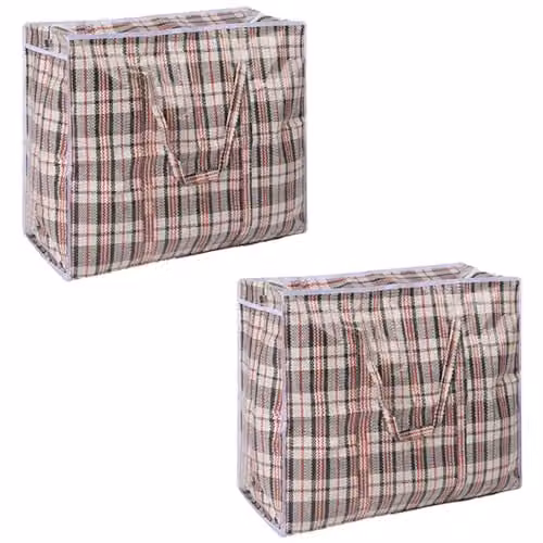 OHS Set of 2 Extra Large Grey Laundry and Storage Bags with Handles – 1