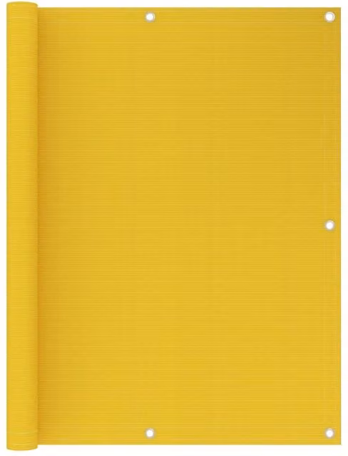 Berkfield Home Balcony Screen, Yellow, W: 120 cm, D: 400 cm