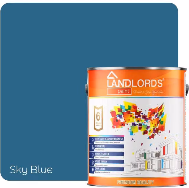 Landlords Paint Water Based Barn Paint in Sky Blue, 20 l – 1