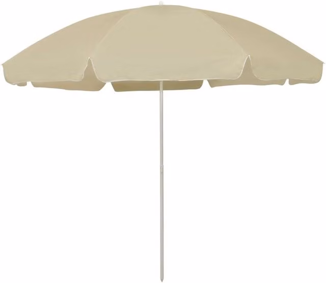 Berkfield Home Beach Parasol in Sand Yellow, 300 cm