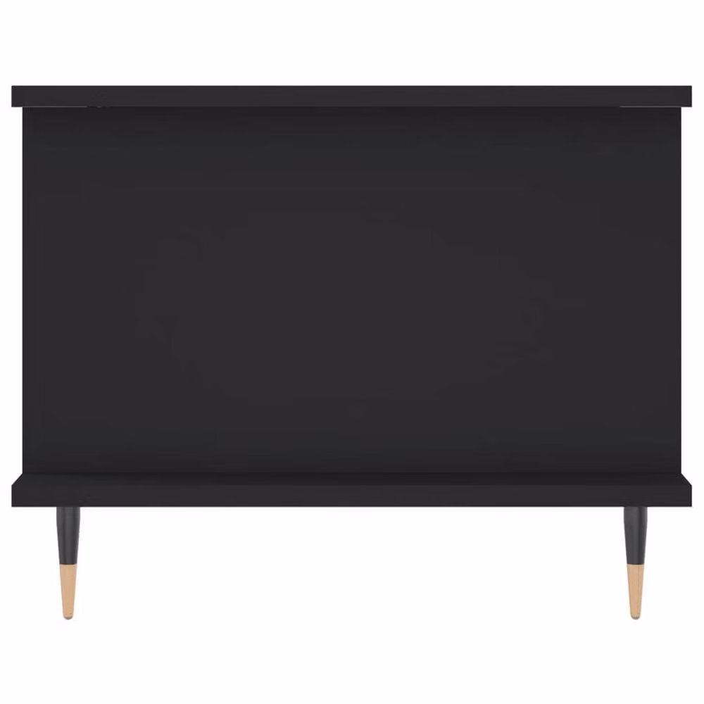 Berkfield Home Modern Black Rectangular Coffee Table W/D/H: 90 x 50 x 40 cm – 4